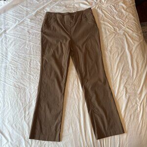 Westbound Dark Tan Bootcut Dress Pants with Tummy Control sz 16 EUC